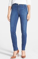 Thumbnail for your product : Christopher Blue 'Sophia' Skinny Jeans (Medium Indigo)