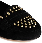 Thumbnail for your product : Ravel Mariah Leather Studded Detail Flat Shoes