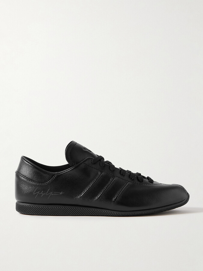 adidas + Y-3 Leather Sneakers - Black