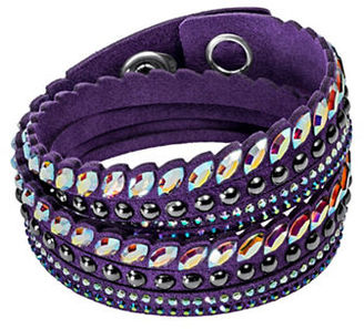 Swarovski Slake Pulse Navette Crystal Studded Wrap Bracelet
