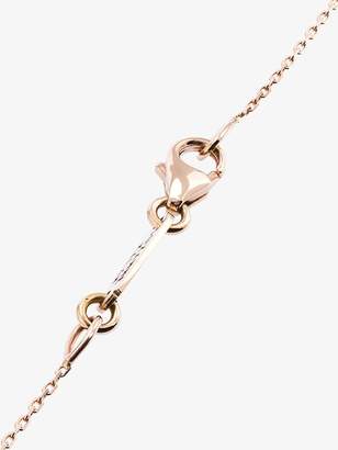 Suzanne Kalan Womens Pink 18k Rose Gold Cascade Fireworks Dangling Diamond Necklace