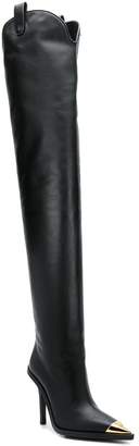 Versace V-Western over-the-knee boots