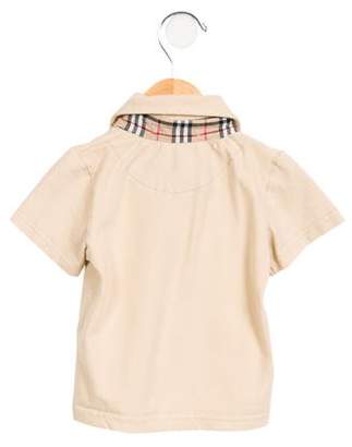 Burberry Boys' Embroidered Button-Up Shirt