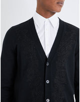 Thumbnail for your product : Alexander McQueen Embroidered wool cardigan
