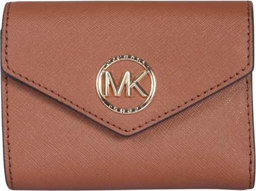 MICHAEL Michael Kors Brown Leather Carmen Wallet - ShopStyle