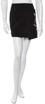 Thumbnail for your product : Anthony Vaccarello Embellished Suede Skirt w/ Tags