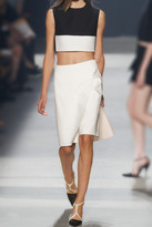 Thumbnail for your product : Narciso Rodriguez Wrap-effect wool skirt-shorts