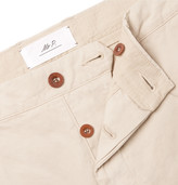 Thumbnail for your product : Mr P. - Straight-leg Garment-dyed Cotton-twill Chinos - Neutrals