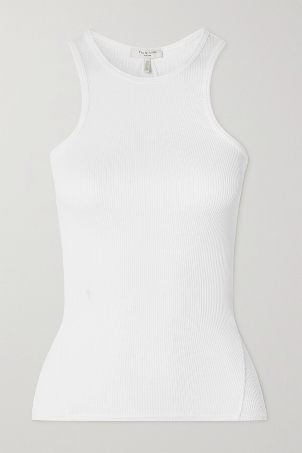 Long White Tank Top Large | Shop the world's largest collection of 