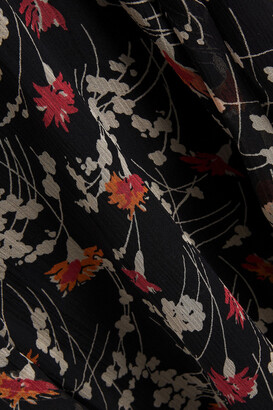 Joie Huntlie Knotted Floral-print Silk-georgette Midi Dress