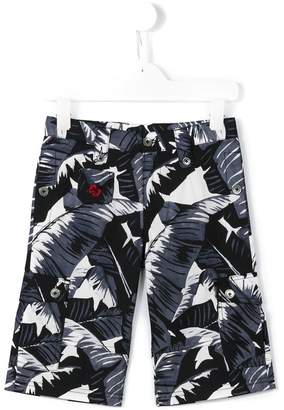 Dolce & Gabbana Kids palm print shorts