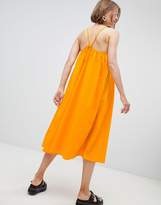 Thumbnail for your product : Monki Trapeze Midi Cami Dress In Yellow