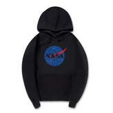 Thumbnail for your product : CORIRESHA Fashion NASA Logo Print Hoodie Sweatshirt with Kangaroo Pocket