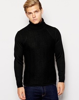 Thumbnail for your product : Antony Morato Wool Mix Heavyweight Roll Neck Jumper - Black