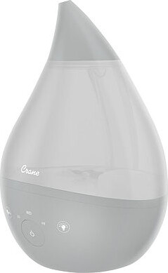 Crane 4-In-1 Top Fill 1 Gallon Cool Mist Humidifier with Sound Machine - Grey