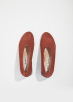 Thumbnail for your product : Acne Studios Sully Reverse Suede Block Heel Pumps Rust Brown Size: EU 39
