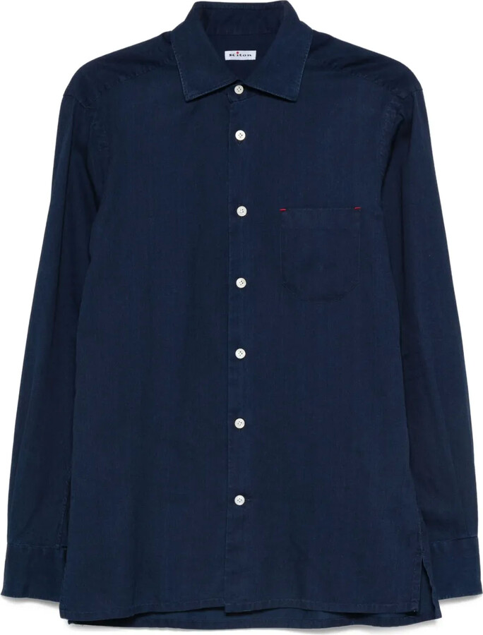 Kiton Long-Sleeve Button-Down Shirt