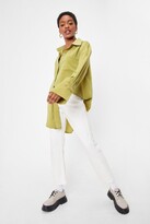 Thumbnail for your product : Nasty Gal Womens Starting Over-sized Mini Shirt Dress - Green - 6