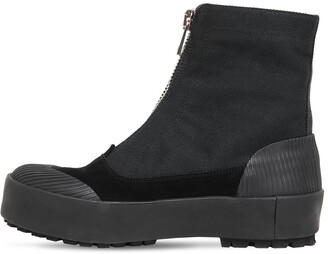 J.W.Anderson 20mm Cargo Cotton Canvas & Suede Boots