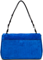 Thumbnail for your product : Proenza Schouler Suede Courier in Royal Blue & Black