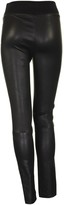 Thumbnail for your product : Brunello Cucinelli Leather Trousers Black