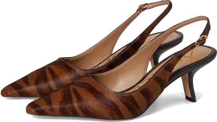 Sam Edelman Bianka Sling Slingback Shoes Women's Dress Sandals Savanna Brown : 8.5 M, Synthetic