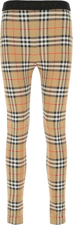 Burberry Vintage Checked Skinny Cut Leggings - ShopStyle
