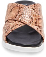 Thumbnail for your product : Bos. & Co. Rouge Snake Embossed Slide Sandal