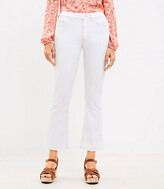 Thumbnail for your product : LOFT Petite Curvy High Rise Kick Crop Jeans in White