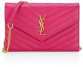 Thumbnail for your product : Saint Laurent Small Monogram Matelasse Leather Wallet-On-Chain