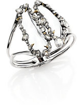 Thumbnail for your product : Alexis Bittar Lucite & Crystal Cluster Open Cuff Bracelet