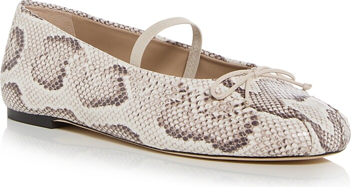 Stuart Weitzman Women's Prima Bow Ballet Mary Jane Flats