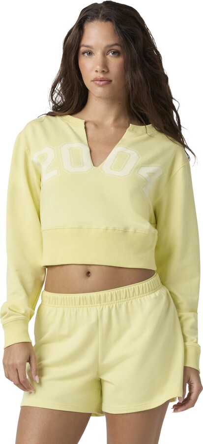 florence by mills Women's Sunset Pier Collection Sporty Terry 2004 Cropped Pullover