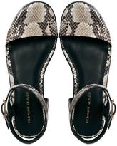 Thumbnail for your product : KG by Kurt Geiger KG Kurt Geiger Maddox Snake Print Leather Flat Sandals