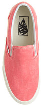 Thumbnail for your product : Vans solid canvas classic slip-on shoes in washed hot coral