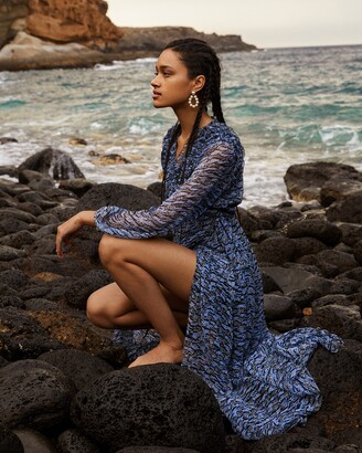 Fabienne Chapot Ocean Blue Azure Maxi Dress - ShopStyle
