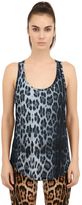 Thumbnail for your product : Roberto Cavalli Leopard Printed Modal Jersey Tank Top