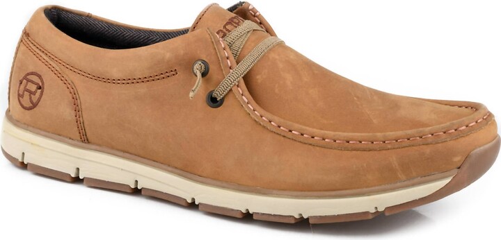 Roper Men's Lloyd Mock Toe Shoe In Tan