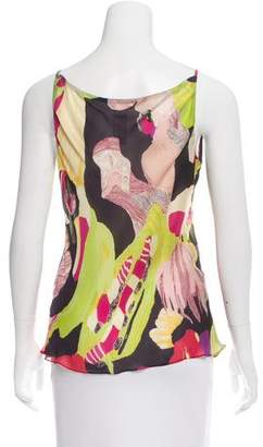 Christian Lacroix Abstract Print Silk Top
