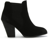 Thumbnail for your product : Df By Daniel Steep Black Suede Stacked Heel Ankle Boots