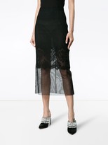 Thumbnail for your product : Dolce & Gabbana Layered lace pencil skirt