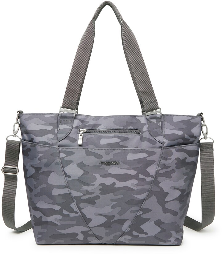 graham tote with camo print