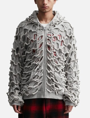 PROJECT G/R Reversible Laser Cut Zip Hoodie - ShopStyle Jackets