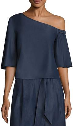 Tibi Women's One-Shoulder Cotton Top