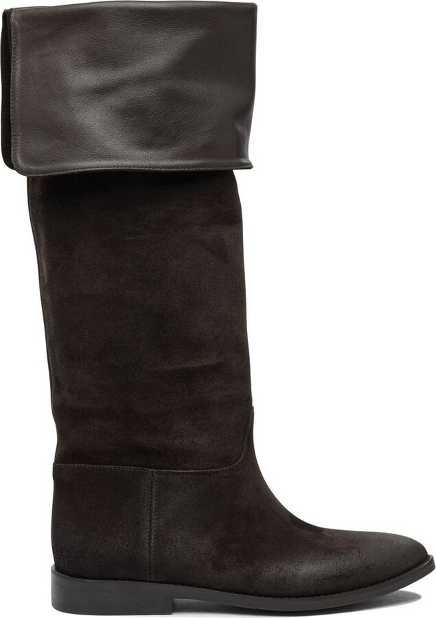 Strategia Fold-Over Knee-High Boots