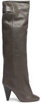 Thumbnail for your product : Isabel Marant Lacine Over-the-knee Leather Boots - Grey