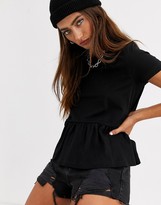 Thumbnail for your product : Noisy May smock t-shirt in black