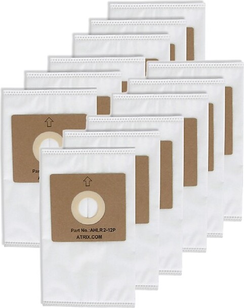 Atrix Vacuum Filters, White, 12/Pack (AHLR2-12P)