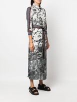 Thumbnail for your product : Pierre Louis Mascia Aloe panelled shirt-dress