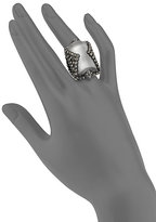 Thumbnail for your product : Alexis Bittar Sante Fe Deco Lucite & Marcasite Ring